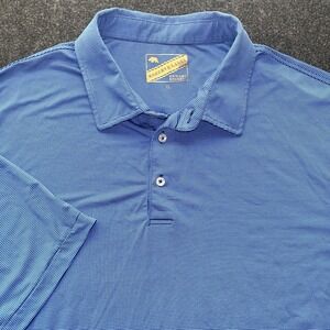 Onward Reserve Reserve Label Blue Stripe Golf‎ Shirt Mens XL